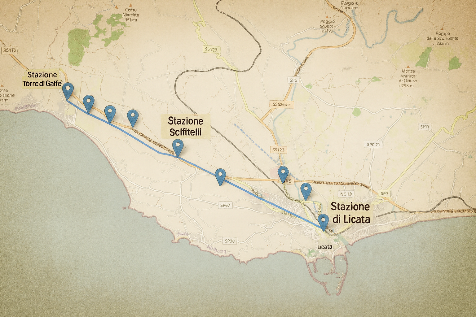 Il treno che univa la costa e le miniere: la ferrovia Licata – Agrigento